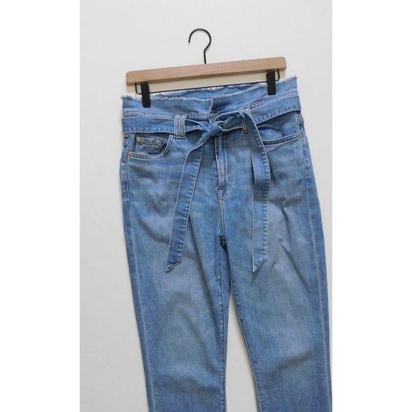 7 For All Mankind Light Blue High Rise Jeans - Picture 4 of 16